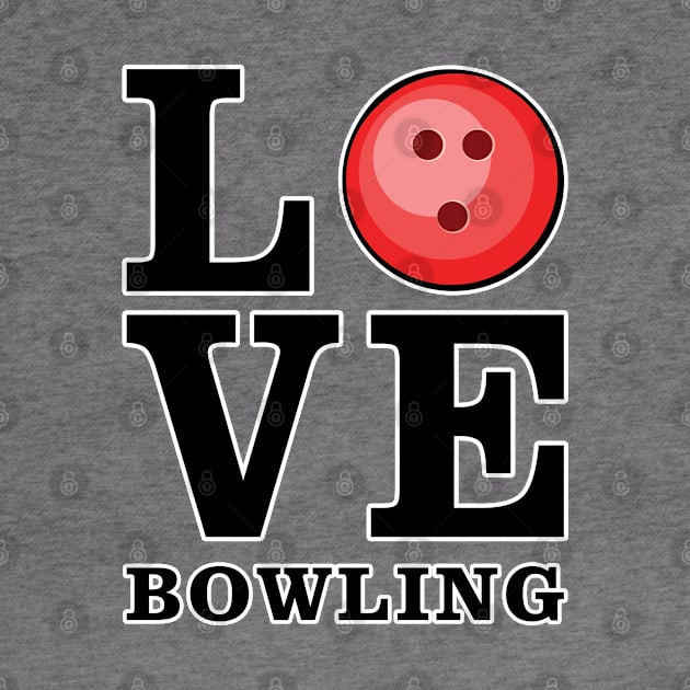 Love Bowling by DesignWood-Sport